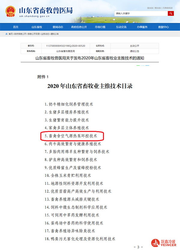 2020年山東省畜牧業(yè)主推技術(shù)目錄
